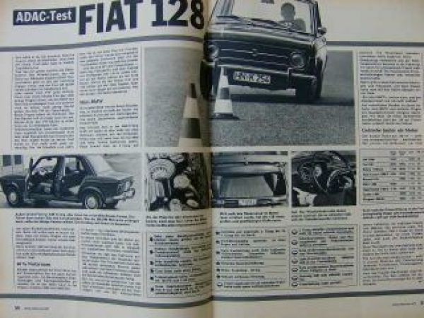 ADAC motorwelt Mai 1970 Fiat 128,alles über Bremsen