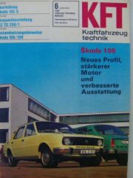 KFT 6/1978 MZ TS 250/1, Skoda 105,Citroen CX Diesel