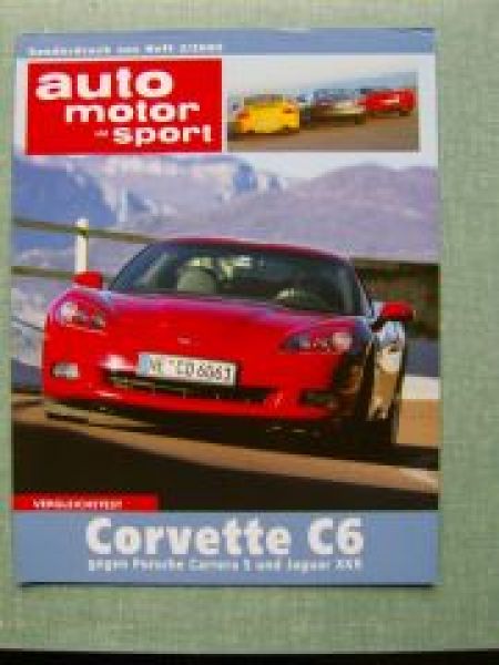 AMS 2/2005 Corvette C6 gegen Porsche 911 Carrera S Jaguar XKR