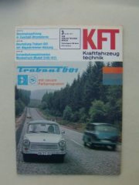 KFT 3/1977 Trabant 601, Moskwitsch 2140/412