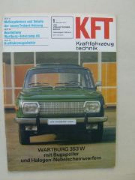 KFT 1/1977 Wartburg 353W, Intercamp HS, Suzuki RM370