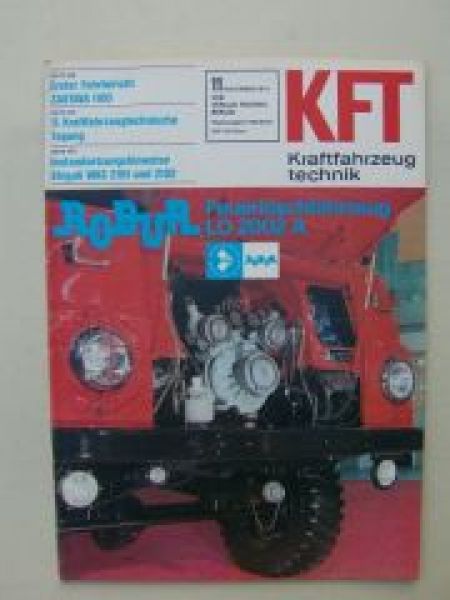 KFT 11/1975 Zastava 1100, Robur Feuerlöschfahrzeug LO2002 A