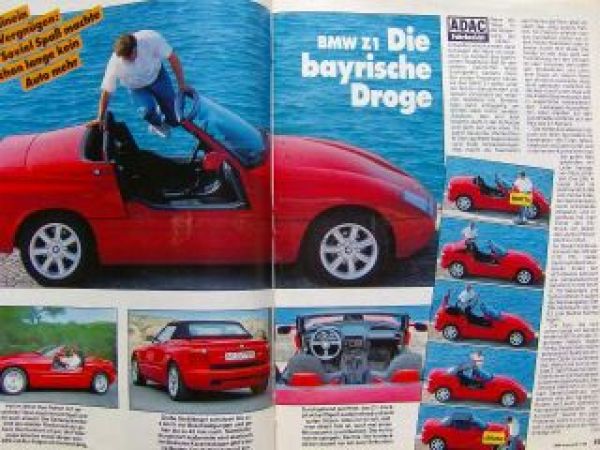 ADAC motorwelt November 1988 BMW Z1, Suzuki Vitara,R4