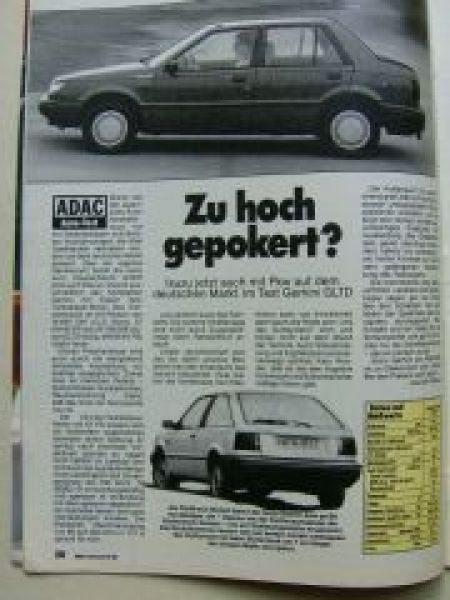 ADAC motorwelt August 1988 Opel Kadett E Kaufberatung,R25