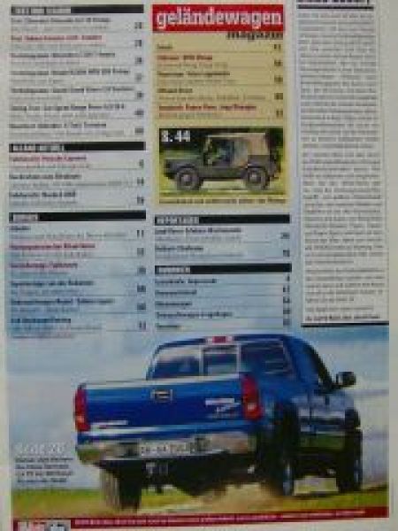 Auto Bild alles allrad 12/2002 Foerester, Pinin vs. Wrangler