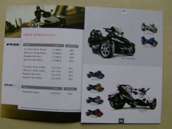 can-am Roadster Preisliste 2010 NEU Deutschland