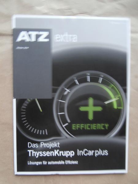 ATZ extra 10/2014 Das Projekt ThyssenKrupp InCar plus Lösungen für automobile Effizienz