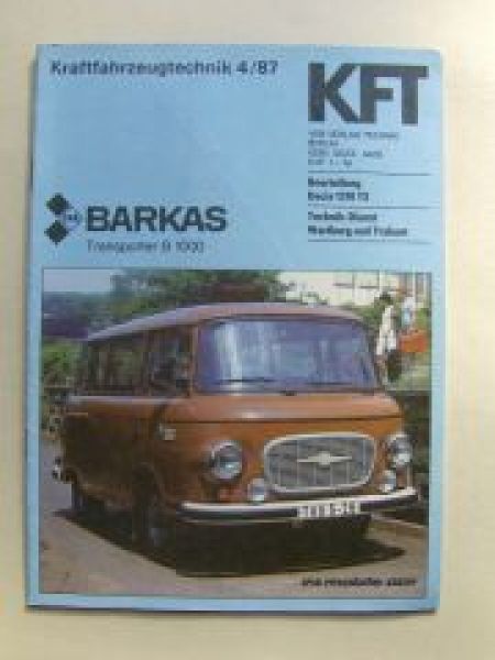 KFT 4/1987 IFA Barkas Transporter B1000, Dacia 1310TX