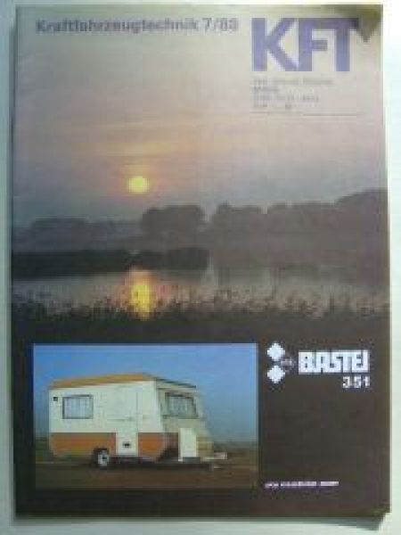 KFT 7/1988 Bastei 351 Wohnwagen,Saab 9000, MAN 19 332 FLS/BL