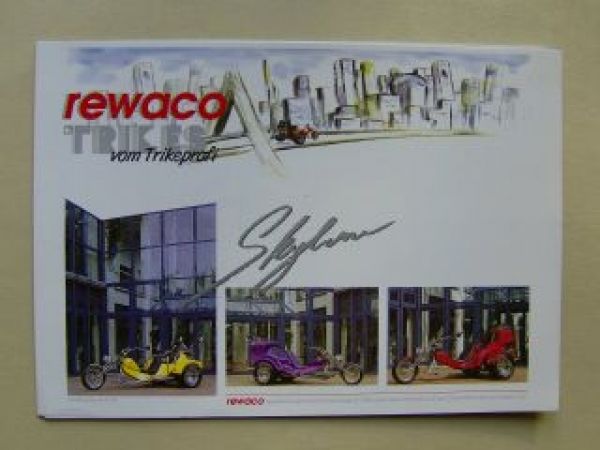 rewaco Trikes classic, Chopper, Highway, Freestyle 1998 Preisliste