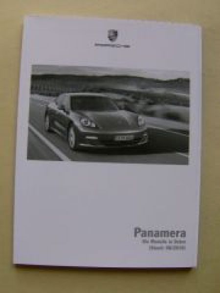 Porsche Panamera Preisliste August 2010 NEU