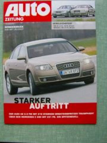 Auto Zeitung 20/2007 Audi A6 2.8FSi Mercedes E 280 W211