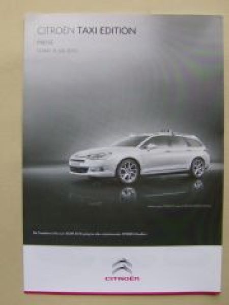 Citroen TAXI Edition Prospekt +Preisliste Juli 2010 NEU