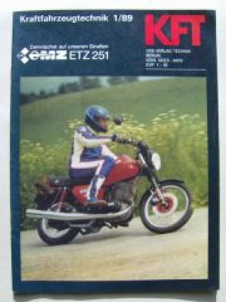 KFT 1/1989 MZ ETZ 251, BMW 5er Reihe E34-Technik