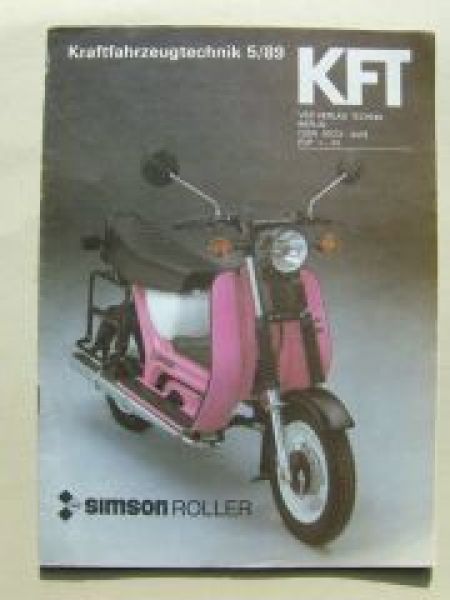 KFT 5/1989 IFA simson Roller, Audi V8, VW Passat Variant 35i