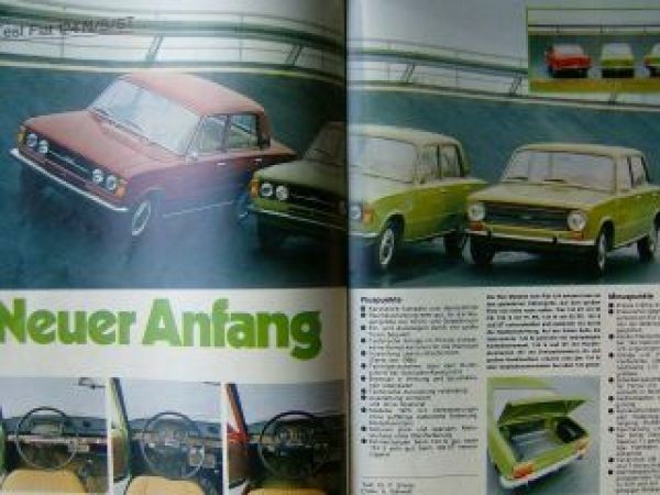 mot 5/1973 Opel Ascona 12/16/19, Fiat 124 N/S/ST