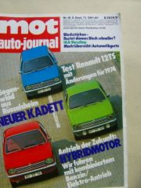 mot 18/1973 Renault 12TS, Opel Kadett C