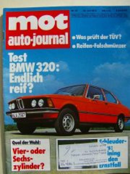 mot 15/1976 BMW 320 E21, Ford Capri 2.0 S,Renault 14