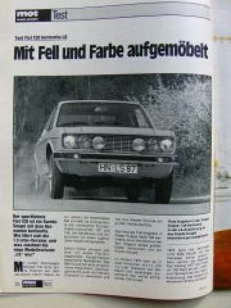 mot 13/1977 Mercedes C123 230 Coupè ,Fiat 128 berlinetta LS