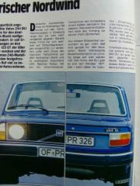 mot 12/1978 Fiat Ritmo, Volvo 244DLI