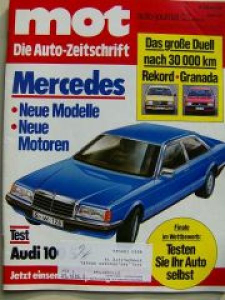 mot 15/1978 Opel Rekord E vs. Ford Granada im Dauertest