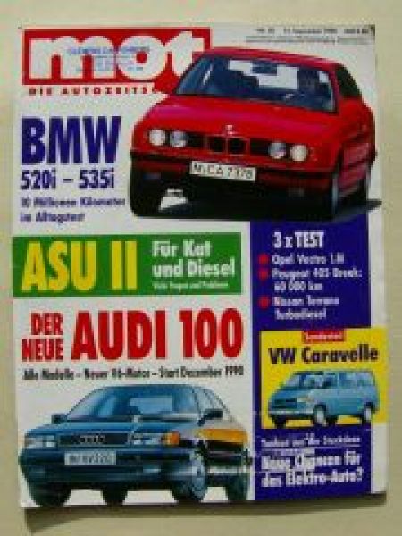 mot 20/1990 Opel Vectra 1.8i, Peugeot 405 Break Dauertest