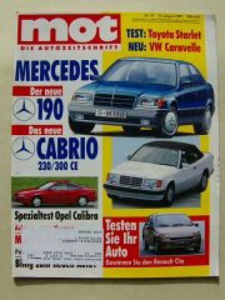 mot 19/1990 Audi Coupè S2, VW T4 Caravelle, Toyota Previa
