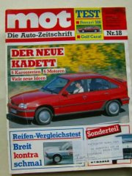 mot 18/1984 Ferrari 308 GTBi, VW Golf2 1.8 Carat