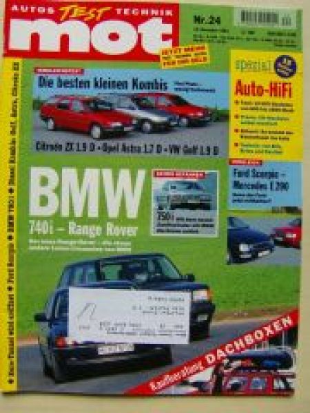 mot 24/1994 BMW 750i E38, 740i, Range Rover, E200 W124