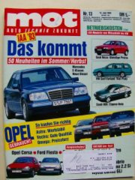 mot 13/1993 Dauertest: Audi 100 2.8E Quattro
