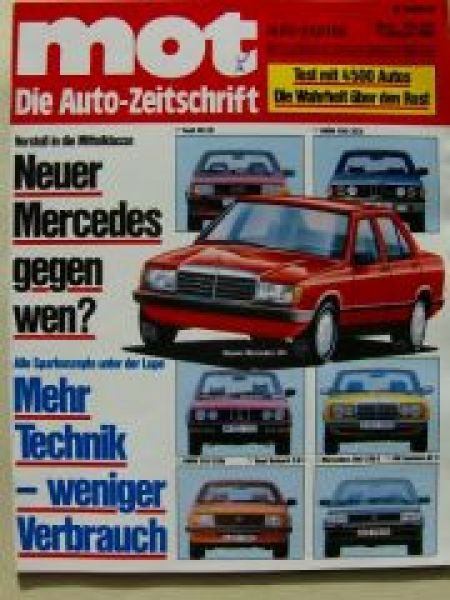 mot 3/1982 BMW 525eta E28, Datsun Stanza, Ford Granada 2.0