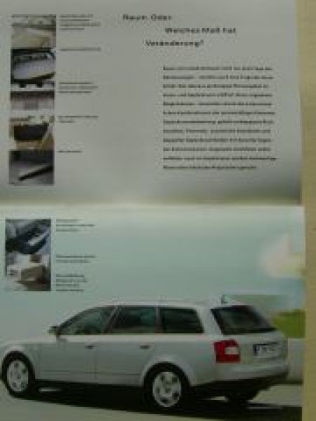 Audi A4 Avant Prospekt Flyer A5 Format Juli 2001 NEU