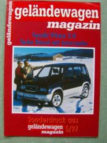 geländewagen magazin Suzuki Vitara 2.0 TD +Intercooler 5/97