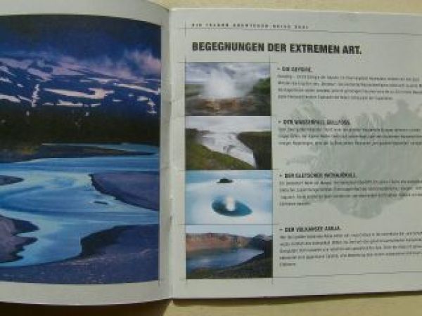 Land Rover Experience Island 2001 Prospekt NEU