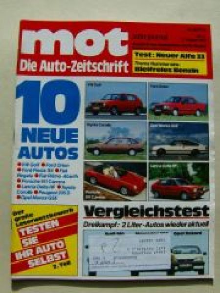 mot 17/1983 Alfa Romeo Giulietta, Vergleich Audi 100 CC 1.9 Typ4