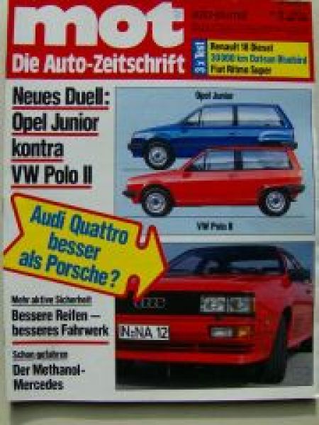 mot 10/1981 Audi Quattro vs. Porsche 911,R18 GTD,Ritmo Super 85