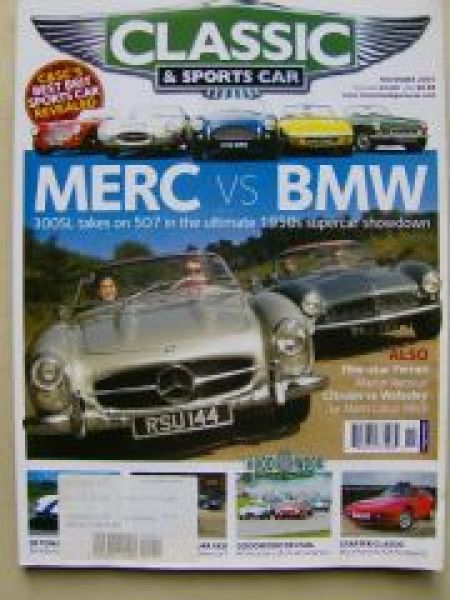 Classic & Sports Car Merc vs. BMW 300SL 507, Posche 924