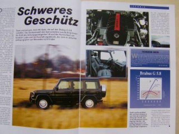 Geländewagen & Freizeit 1/1999 Brabus G5.8 G55 AMG, ML55 BR163