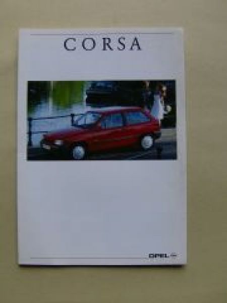Opel Corsa A Swing Eco City Joy GSI Prospekt  Januar 1992