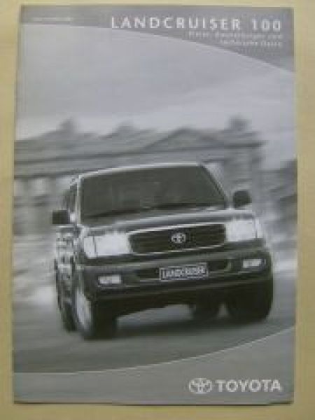 Toyota LandCruiser 100 Preisliste 10.Februar 2001