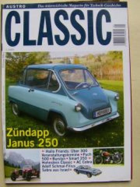 Austro Classic 1/2009 Zündapp Janus 250,Fibreglas Farm USA,E12