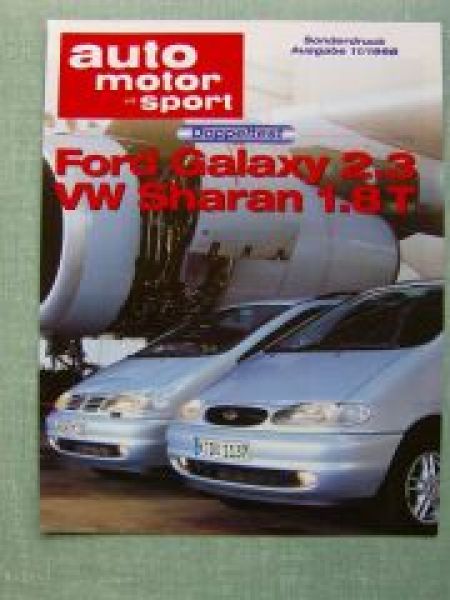 AMS 11/1998 Doppeltest Ford Galaxy 2.3 VW Sharan 1.8T
