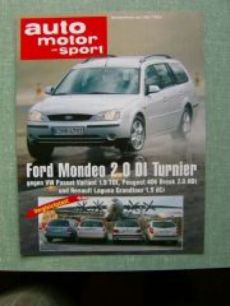 AMS 7/2001 Ford Mondeo 2.0DI Turnier vs. Passat Variant 1.9TDI