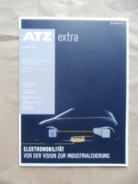 ATZ extra 9/2014 Elektromobilität von der Vision zur Industrialisierung,DINA,BIPoL Kabelloses Laden mit 22KW,