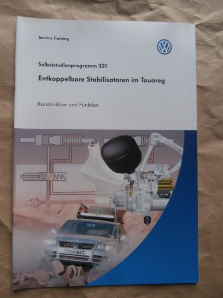VW SSP Nummer 331 Entkoppelbare Stabilisatoren im Touareg  Konstruktion & Funktion 9/2004
