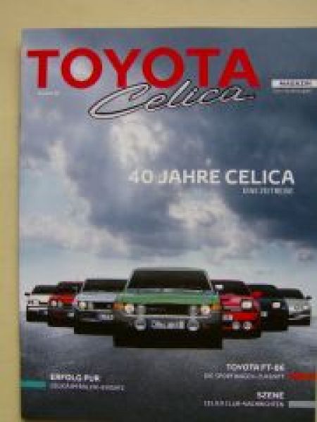 Toyota Celica Magazin Sonderausgabe 40 Jahre FT-86 NEU