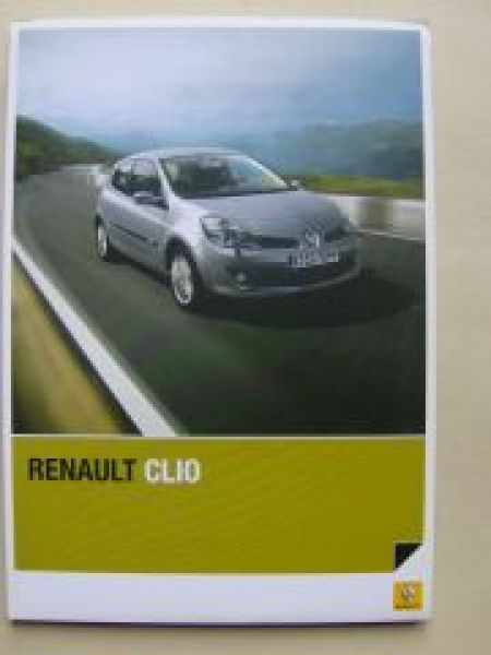 Renault Clio +Grandtour Pressetext Mappe Dezember 2007