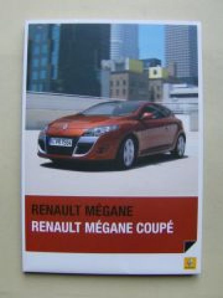 Renault Mègane +Coupè Pressetext Mappe Oktober 2009