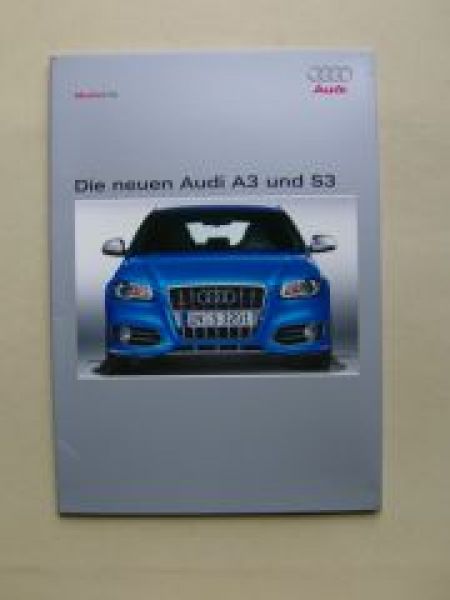 Audi A3 und S3 April 2008 +CD +Fotos Rarität 8P
