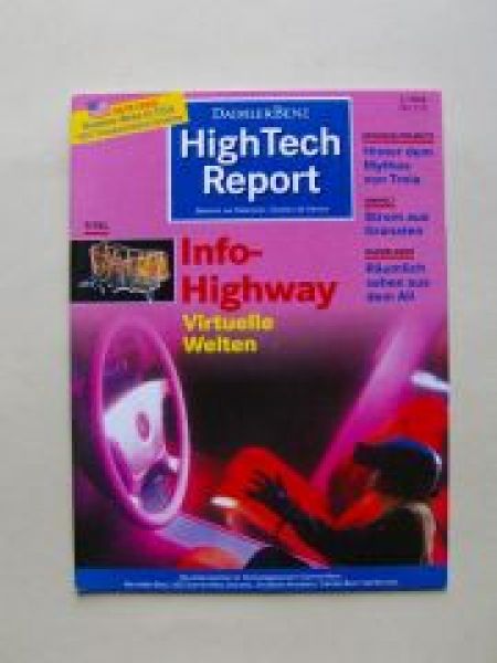 Daimler Benz High tech Report 1/1995 Info-Highway Virtuelle Welt